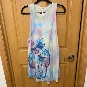 Free People Tie Dye Tank Top size small